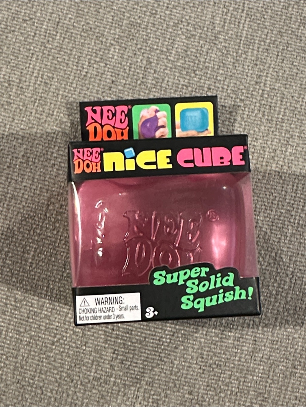 NeeDoh Nice Cube Super Solid Squish - Pink